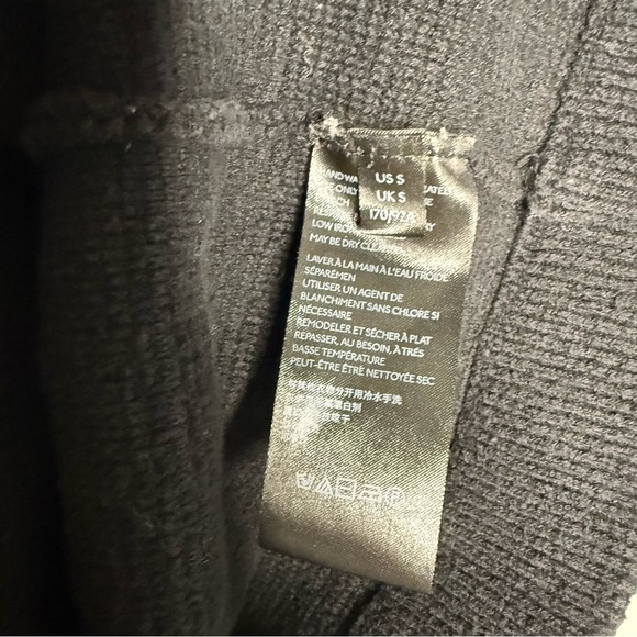 Free People Black High Neck Ottoman Slouchy Tunic Sweater Size Small - Picture 5 of 9